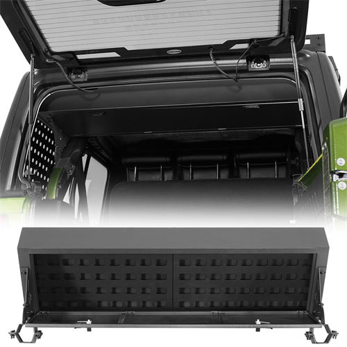 Trunk Upper Locking Storage Box For 2018-2025 Jeep Wrangler JL 4-Door Hardtop - Ultralisk4x4
