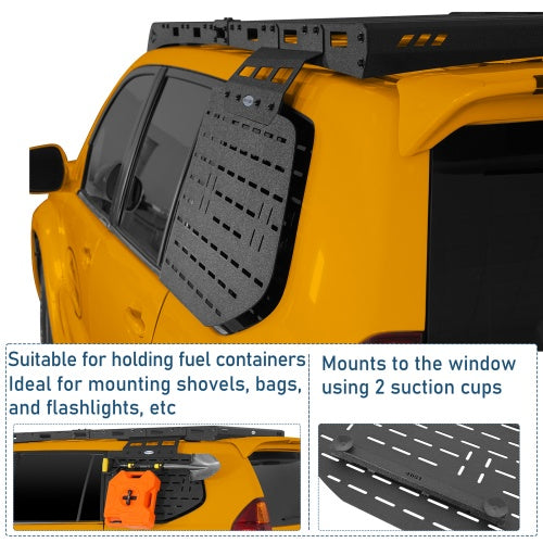 2003-2009 Lexus GX470 Rear Window Exterior Storage Panel Molle Panel Kit - Ultralisk4x4