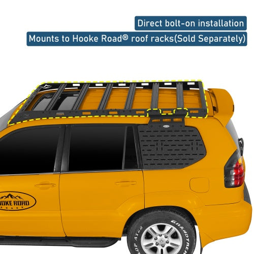 2003-2009 Lexus GX470 Rear Window Exterior Storage Panel Molle Panel Kit - Ultralisk4x4