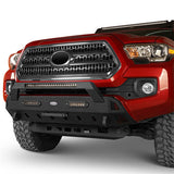Tacoma Off-Road Stubby Front Bumper w/Lights for 2016-2023 Toyota Tacoma 3rd Gen - ultralisk4x4 u4203s 2