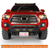 Tacoma Off-Road Stubby Front Bumper w/Lights for 2016-2023 Toyota Tacoma 3rd Gen - ultralisk4x4 u4203s 7