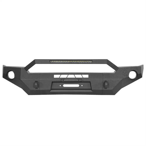 Tacoma 3rd Gen Full Width Front Bumper w/ LED Light Bar & Bull Bar For 2016-2023 Toyota Tacoma - ultralisk4x4 ul4211s 17