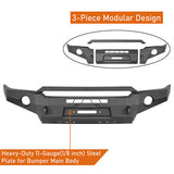 2005-2011 Tacoma Full Width Front Bumper Replacement 4x4 Truck Parts - Ultralisk 4x4 ul4031s 13