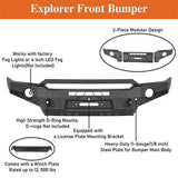 2005-2011 Tacoma Full Width Front Bumper Replacement 4x4 Truck Parts - Ultralisk 4x4 ul4031s 15