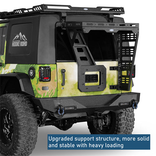 Tailgate Basket Rear Cargo Rack System For 2007-2018 Jeep Wrangler JK - Ultralisk4x4-u2098-8