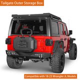 2018-2023 Jeep JL Tailgate Exterior Storage Cargo Box Jeep Parts - Ultralisk 4x4 ul3052s 7