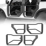 Texture Steel Tube Half Front & Rear Doors (2021-2024 Ford Bronco 4-Door) - ultralisk4x4