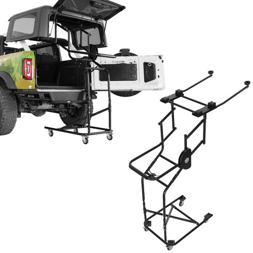 Jeep Hard Top Lift Holder Rack (97-26 Jeep Wrangler TJ & JK & JL & Ford Bronco 4-Door) - ultralisk4x4