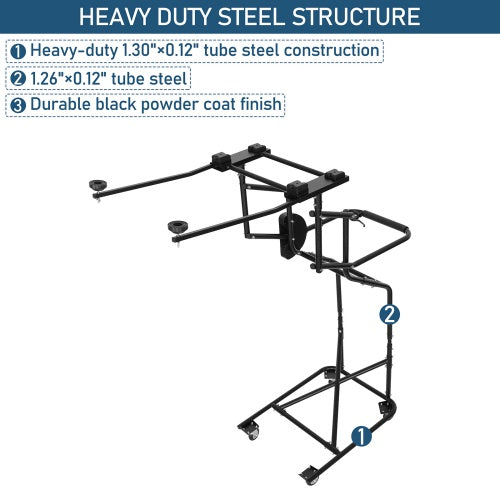 Jeep Hard Top Lift Holder Rack (97-26 Jeep Wrangler TJ & JK & JL & Ford Bronco 4-Door) - ultralisk4x4