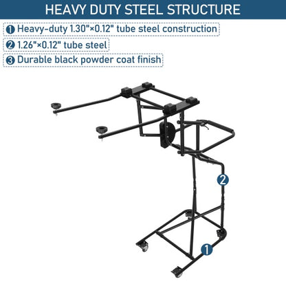 Jeep Hard Top Lift Holder Rack (97-26 Jeep Wrangler TJ & JK & JL & Ford Bronco 4-Door) - ultralisk4x4