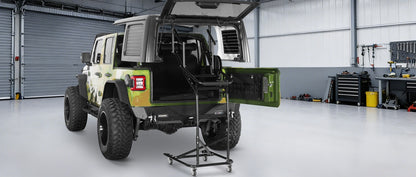 Movable Door Storage Cart Holder & Hard Top Lift Holder Rack For 1997-2026 Jeep Wrangler TJ JK JL JT & Ford Bronco 4-Door - Ultralisk 4x4