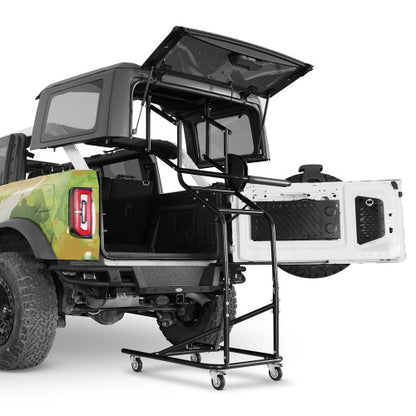 Hard Top Lift Holder Rack & Doors and Hardtops Storage Cart For 1997-2026 Jeep Wrangler TJ JK JL JT & Ford Bronco 4-Door - Ultralisk 4x4