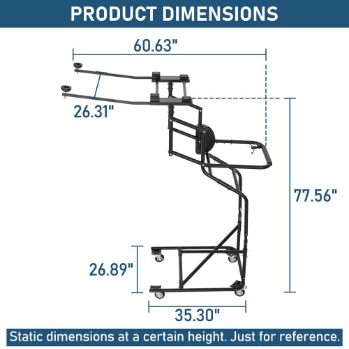 Hard Top Lift Holder Rack & Doors and Hardtops Storage Cart For 1997-2026 Jeep Wrangler TJ JK JL JT & Ford Bronco 4-Door - Ultralisk 4x4