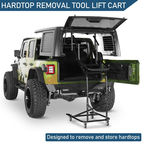 Jeep Hard Top Lift Holder Rack (97-26 Jeep Wrangler TJ & JK & JL & Ford Bronco 4-Door) - ultralisk4x4