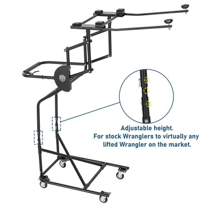 Jeep Hard Top Lift Holder Rack (97-26 Jeep Wrangler TJ & JK & JL & Ford Bronco 4-Door) - ultralisk4x4