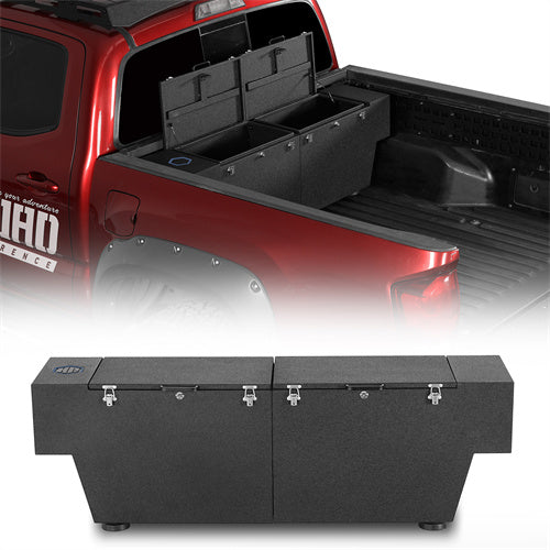 Truck Tool Box Lockable Storage Box Set For 2005-2023 Toyota Tacoma / 2015-2022 Chevy Colorado / GMC Canyon 5'2" Bed - Ultralisk4x4