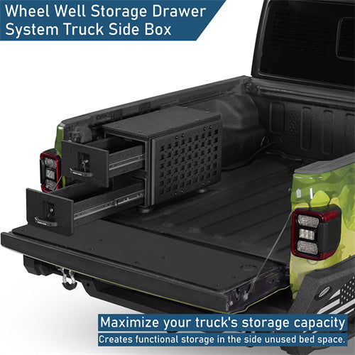 Wheel Well Storage Drawer System Truck Side Box For Overland Off-Road Vehicles, Pick-up Trucks - Ultralisk4x4