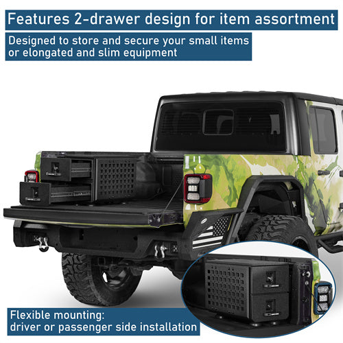 Wheel Well Storage Drawer System Truck Side Box For Overland Off-Road Vehicles, Pick-up Trucks - Ultralisk4x4