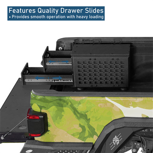 Wheel Well Storage Drawer System Truck Side Box For Overland Off-Road Vehicles, Pick-up Trucks - Ultralisk4x4