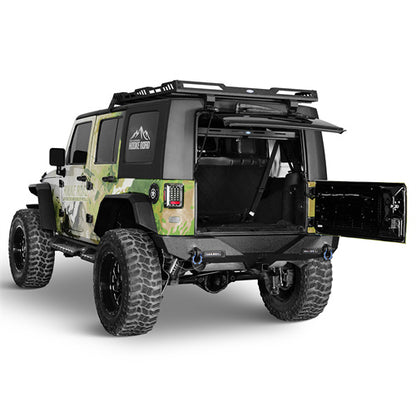 Trunk Upper Basket Cargo Rack For 2007-2018 Jeep Wrangler JK 4-Door Hardtop - Ultralisk4x4-u2120-2