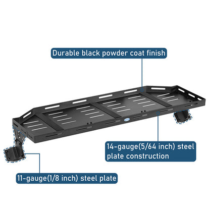 Trunk Upper Basket Cargo Rack For 2007-2018 Jeep Wrangler JK 4-Door Hardtop - Ultralisk4x4-u2120-8