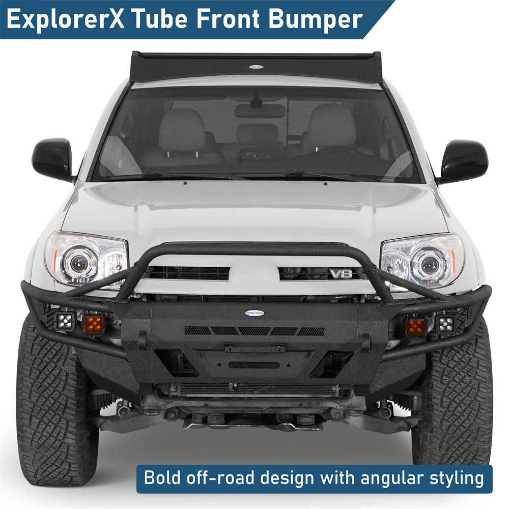 ultralisk4x4 Tube Front Bumper with Winch Plate for 2003-2009 Toyota 4Runner 9856s 10