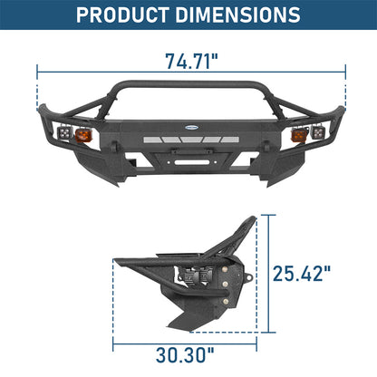 ultralisk4x4 Tube Front Bumper with Winch Plate for 2003-2009 Toyota 4Runner 9856s 4