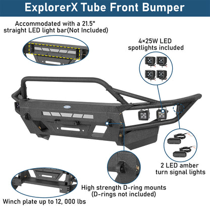 ultralisk4x4 Tube Front Bumper with Winch Plate for 2003-2009 Toyota 4Runner 9856s 7
