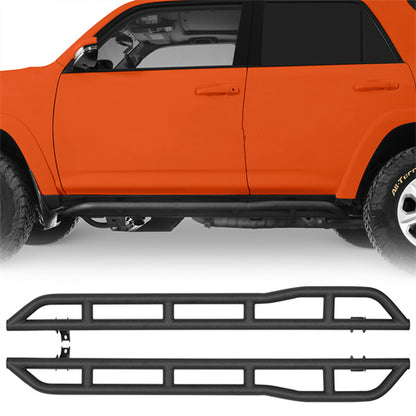 Tube Slider Rocker Guards w/ Kick-Out For 2010-2025 Toyota 4Runner (Excluding Limited, Nightshade, TRD Sport & 10-13 SR5) - Ultralisk4x4
