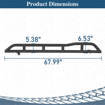 Tube Slider Rocker Guards w/ Kick-Out For 2010-2025 Toyota 4Runner (Excluding Limited, Nightshade, TRD Sport & 10-13 SR5) - Ultralisk4x4