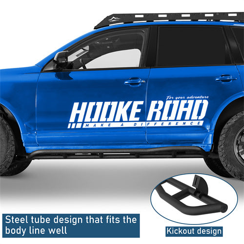 Tube Slider Rocker Guards w/ Kick-Out For 2003-2010 Porsche Cayenne 955/957 - Ultralisk4x4