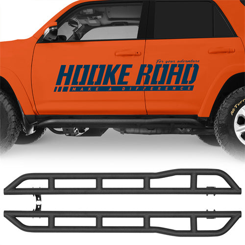 Tube Slider Rocker Guards w/ Kick-Out For 2010-2025 Toyota 4Runner (Excluding Limited, Nightshade, TRD Sport & 10-13 SR5) - Ultralisk4x4