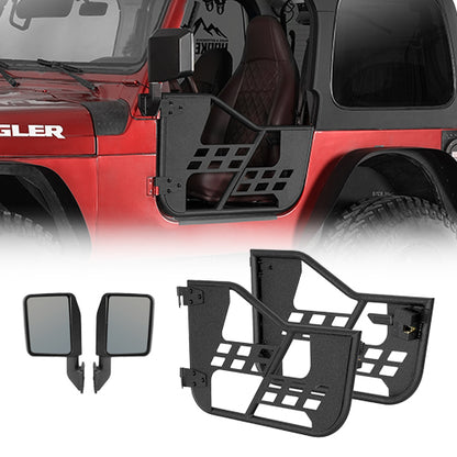 Rock Crawler Tubular Door Guards For 1997-2006 Jeep Wrangler TJ - Ultralisk4x4