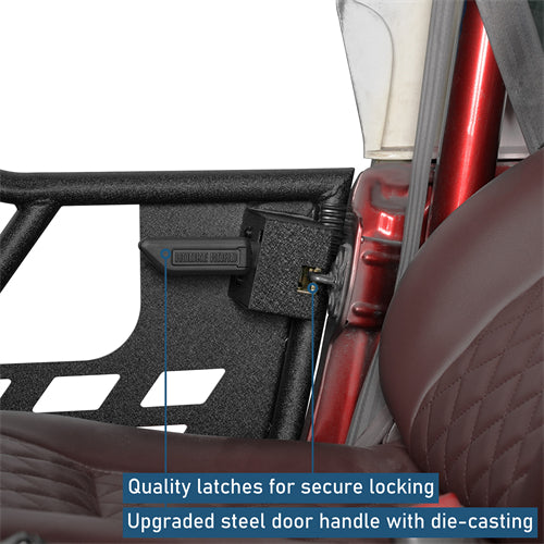 Rock Crawler Tubular Door Guards For 1997-2006 Jeep Wrangler TJ - Ultralisk4x4
