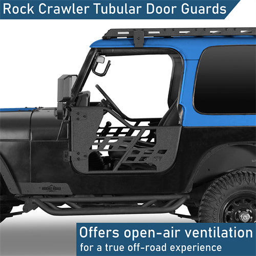 Rock Crawler Tubular Door Guards For 1976-1986 Jeep CJ-7 Wrangler YJ - Ultralisk4x4