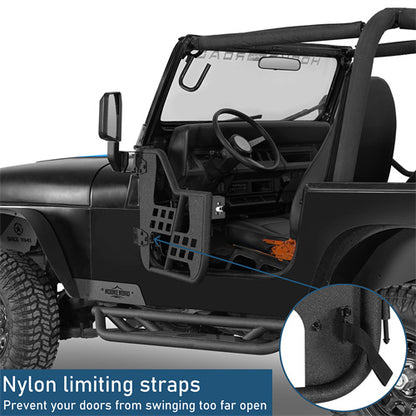 Rock Crawler Tubular Door Guards For 1976-1986 Jeep CJ-7 Wrangler YJ - Ultralisk4x4