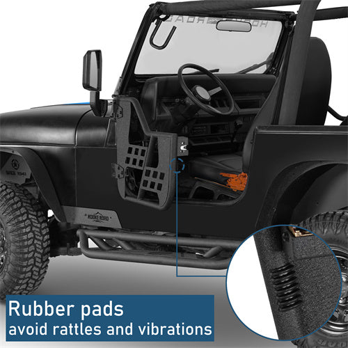 Rock Crawler Tubular Door Guards For 1976-1986 Jeep CJ-7 Wrangler YJ - Ultralisk4x4