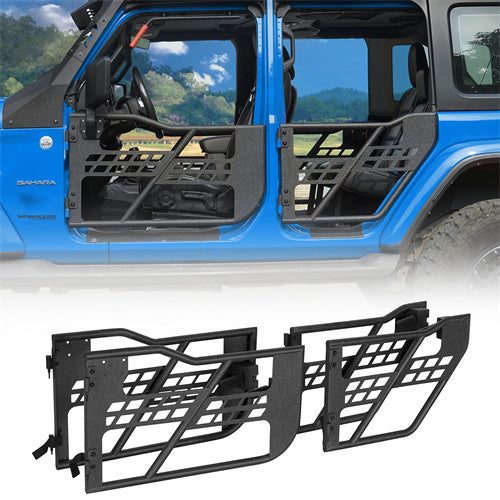 4-Door Tubular Door Guards Rock Crawler (18-25 Jeep Wrangler JL & Jeep Gladiator JT) - Ultralisk 4x4