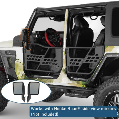 Front & Rear Tubular Doors Guards for 2007-2018 Jeep Wrangler JK 4-Door - Ultralisk 4x4