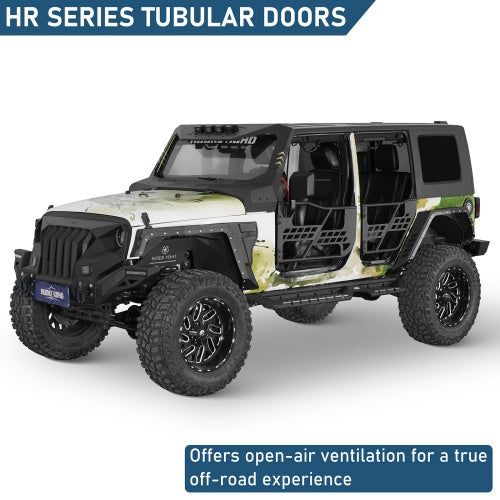 Front & Rear Tubular Doors Guards for 2007-2018 Jeep Wrangler JK 4-Door - Ultralisk 4x4