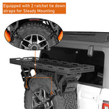 Universal Jeep & Bronco Carrier Storage basket Fits for 30" to 40" Tire for Jeep Wrangler JK JL TJ YJ CJ & Ford Bronco- Ultralisk 4x4 ul1031s 13
