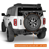 Universal Jeep & Bronco Carrier Storage basket Fits for 30" to 40" Tire for Jeep Wrangler JK JL TJ YJ CJ & Ford Bronco- Ultralisk 4x4 ul1031s 14