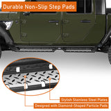 Jeep Gladiator Side Steps Wheel To Wheel Running Boards Pickup Truck Parts - Ultralisk 4x4 ul7017 12