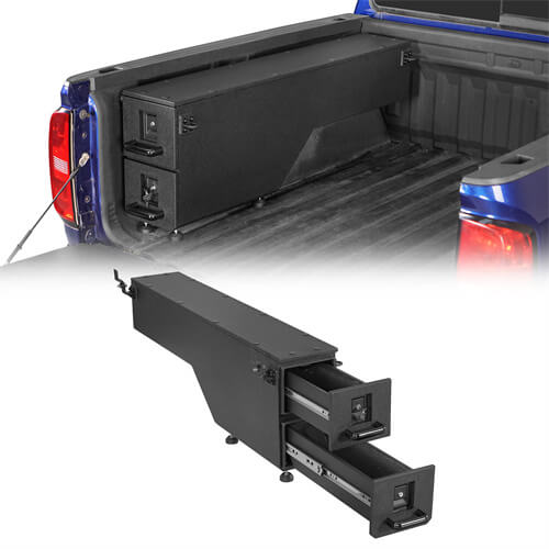 Wheel Well Storage Drawer System Truck Side Box For 2015-2022 Chevy Colorado GMC Canyon - Ultralisk4x4-u9105-1