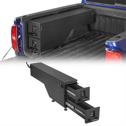 Wheel Well Storage Drawer System Truck Side Box For 2015-2022 Chevy Colorado GMC Canyon - Ultralisk4x4-u9105-1