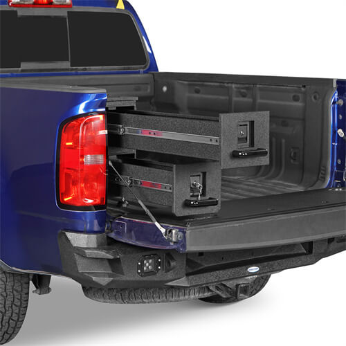 Wheel Well Storage Drawer System Truck Side Box For 2015-2022 Chevy Colorado GMC Canyon - Ultralisk4x4-u9105-2