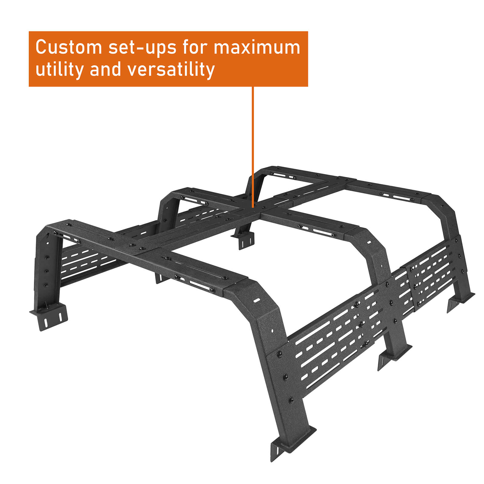 12.2" High Overland Bed Rack Fits Toyota Tacoma & Tundra b9905 13