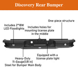 2003-2005 Dodge Ram 2500 Discovery Steel Rear Bumper Replacement BXG.6462 8