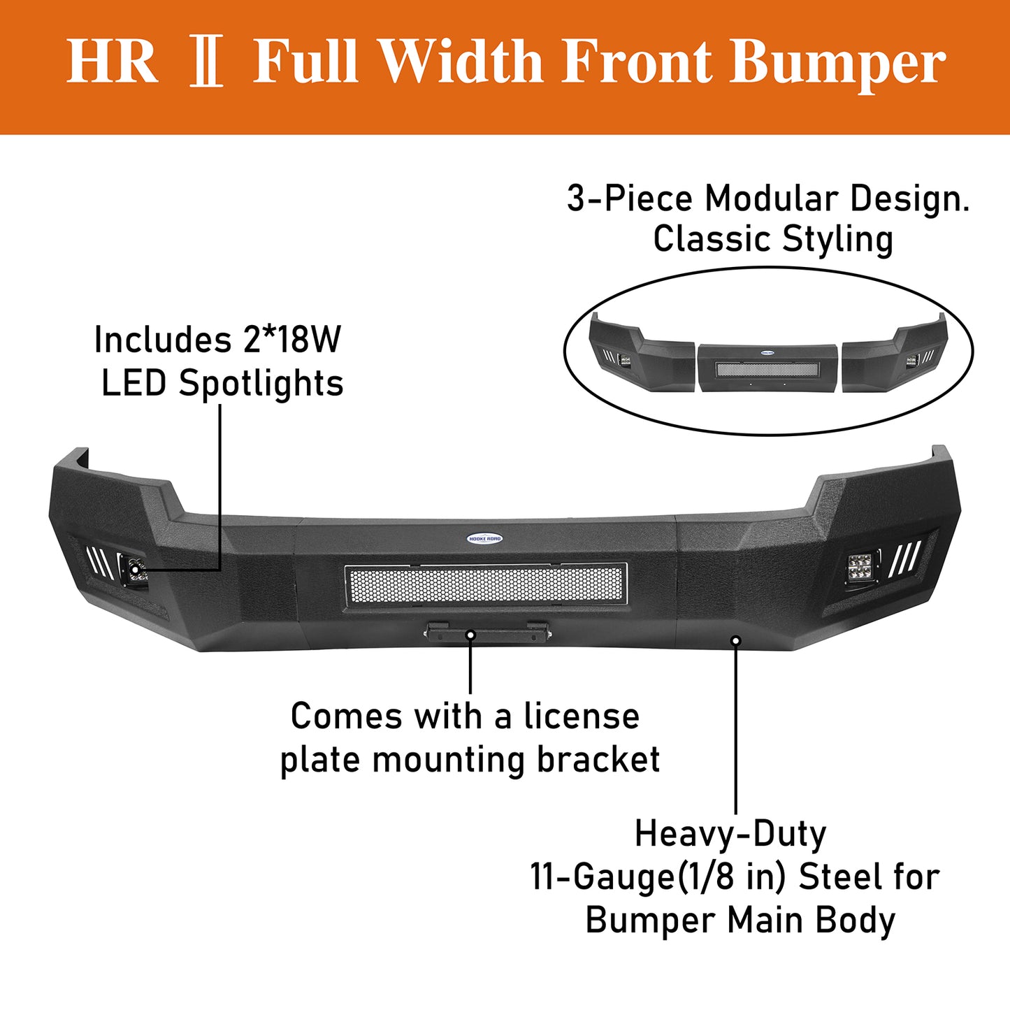 Steel Front Bumper For 2003-2005 Dodge Ram 2500 3500 - Ultralisk 4x4