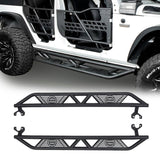 jeep Jk Side Steps 4 Door Running Boards Nerf Bars Rock Rails with Steps Rock Sliders for Jeep Wrangler JK 2007-2018 BXG031  ultralisk4x4 1 